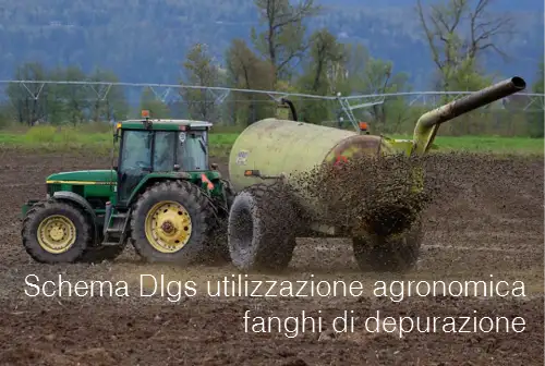 Schema Dlgs utilizzazione agronomica dei fanghi di depurazione 